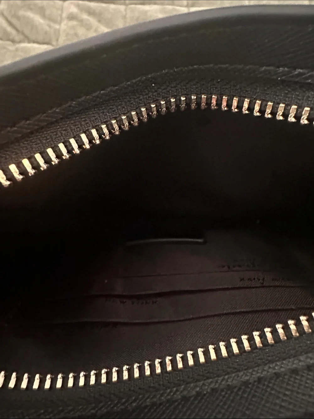 PRACTICALLY NEW kate spade Black Glitter Crescent Shoulder Bag